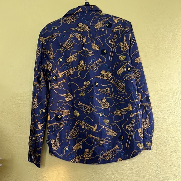 New Mens Stussy Brass Shirt in Navy !! Too Cool For Most of You!!! Lol! Fun !!! - Picture 8 of 11